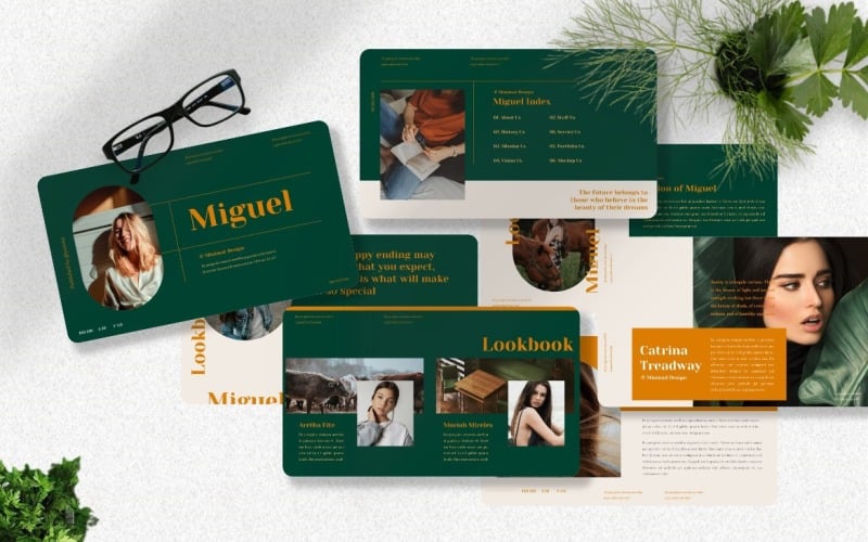 miguel minimal powerpoint template original