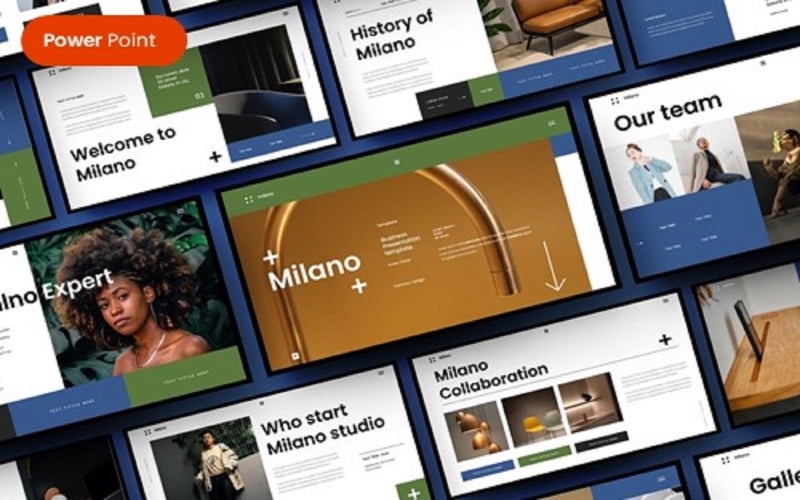 milano business powerpoint template original