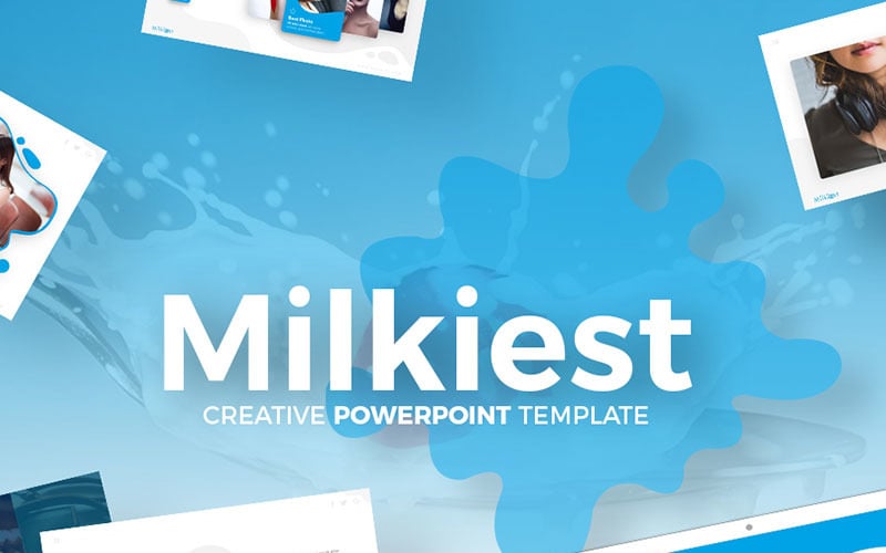 milkiest creative powerpoint template original
