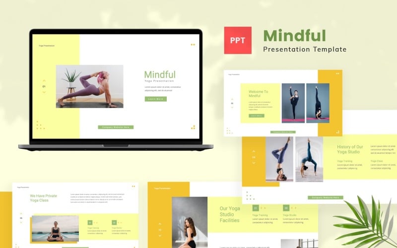 mindful yoga powerpoint template original