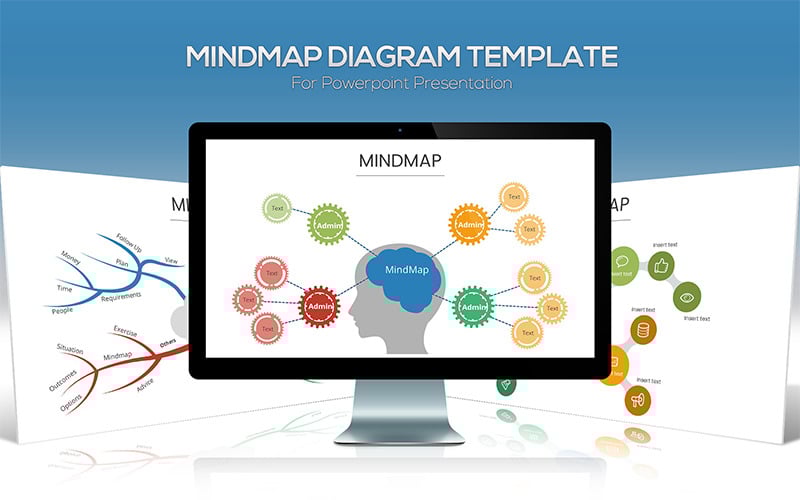 mindmap diagram powerpoint template original