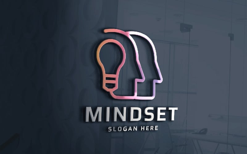 mindset idea human professional logo original