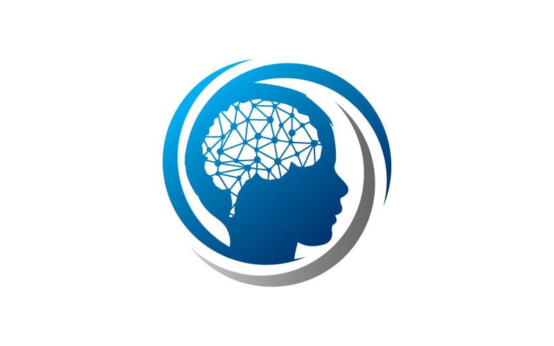 mindsol logo design brain ai logo original