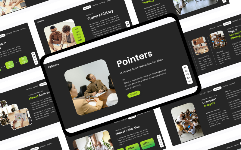 mine marketing presentation template original
