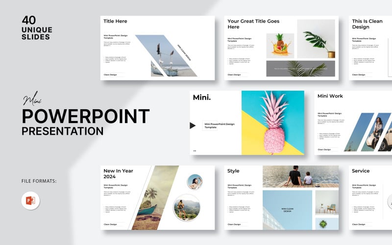mini powerpoint presentation template original