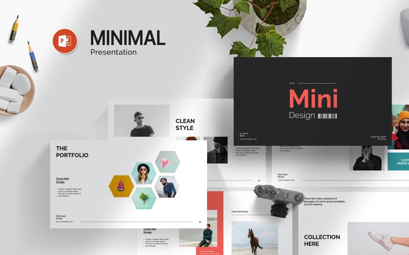 mini powerpoint template design original