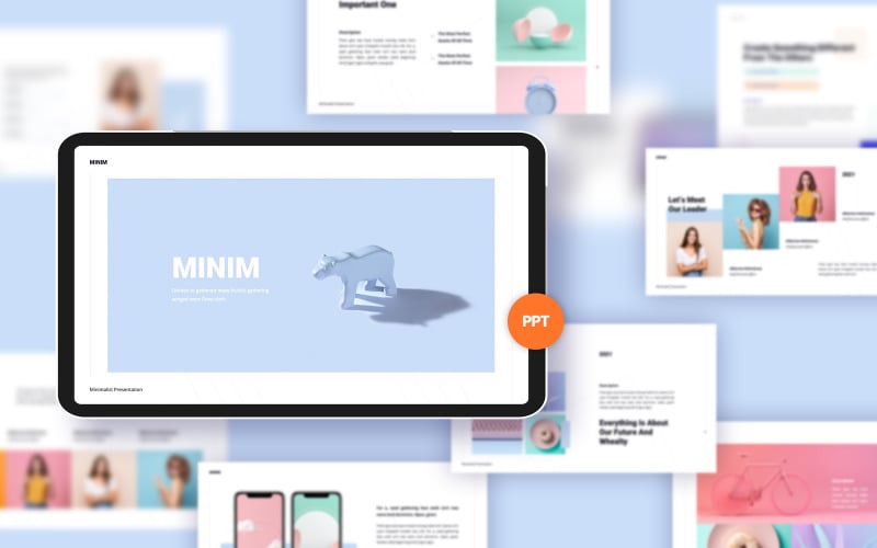minim powerpoint template original