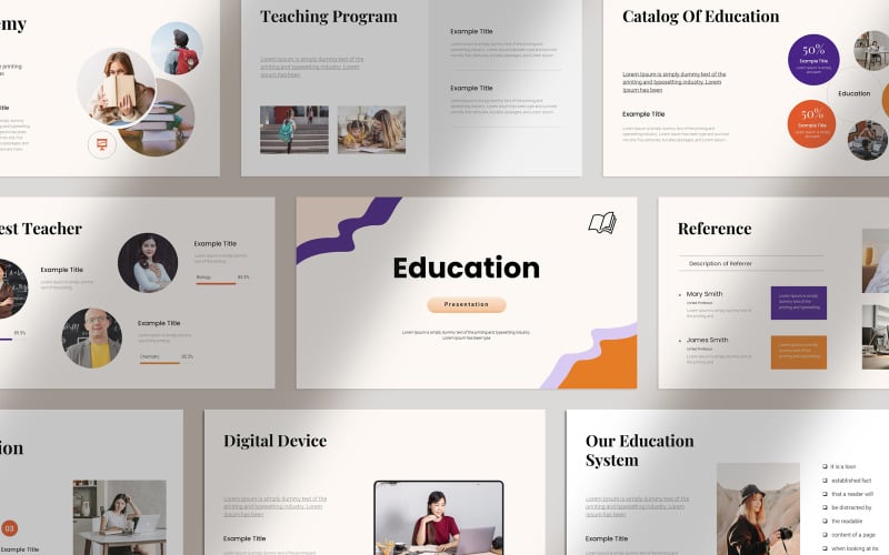 minima education presentation template original