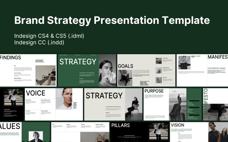 minimal brand strategy presentation template original