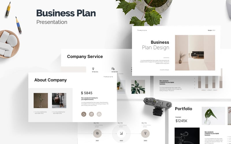 minimal business plan presentation original