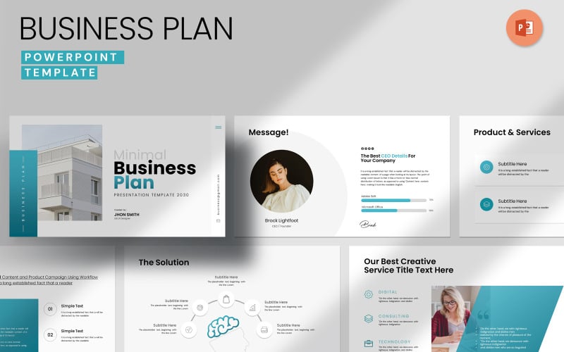 minimal business plan template original