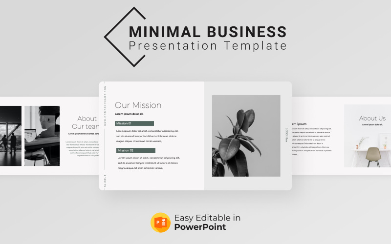 minimal business powerpoint presentation template original