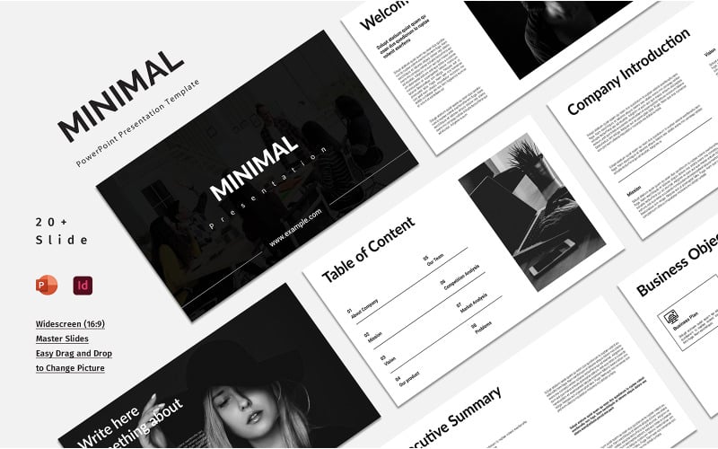 minimal business powerpoint presentation original