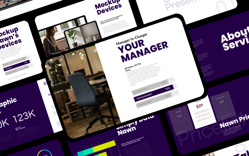 minimal business powerpoint template original