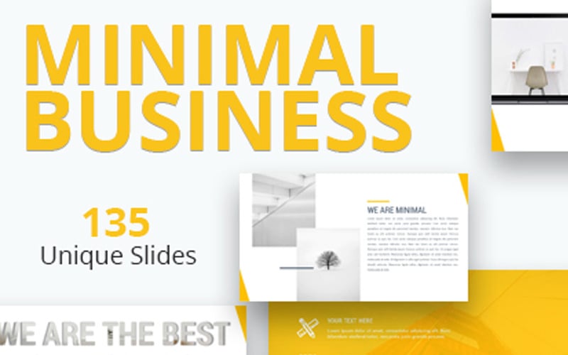 minimal business premium powerpoint template original