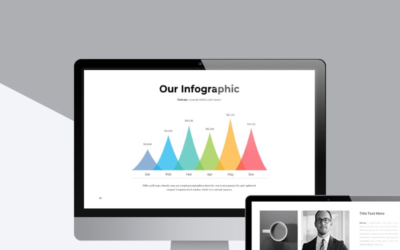 minimal business presentation powerpoint template original