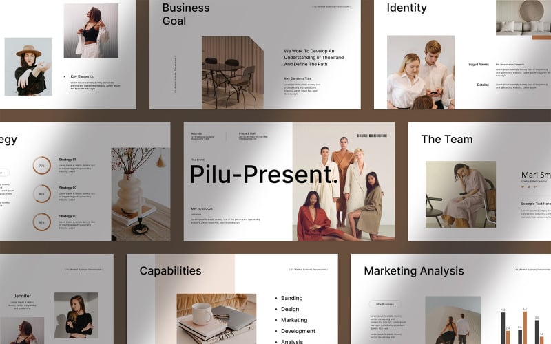 minimal business template original