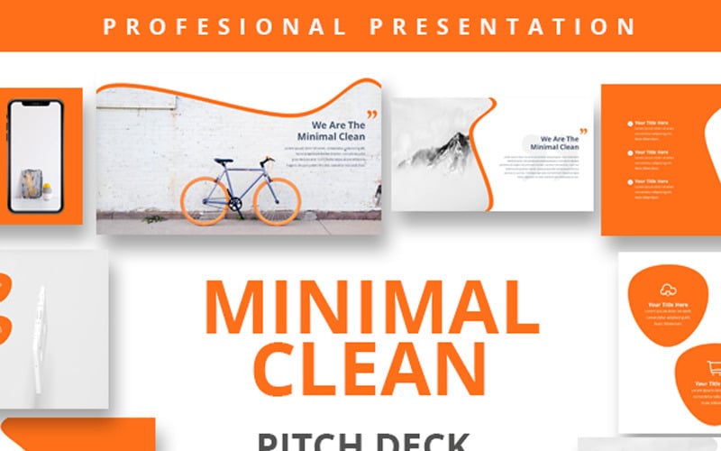 minimal clean premium powerpoint template original