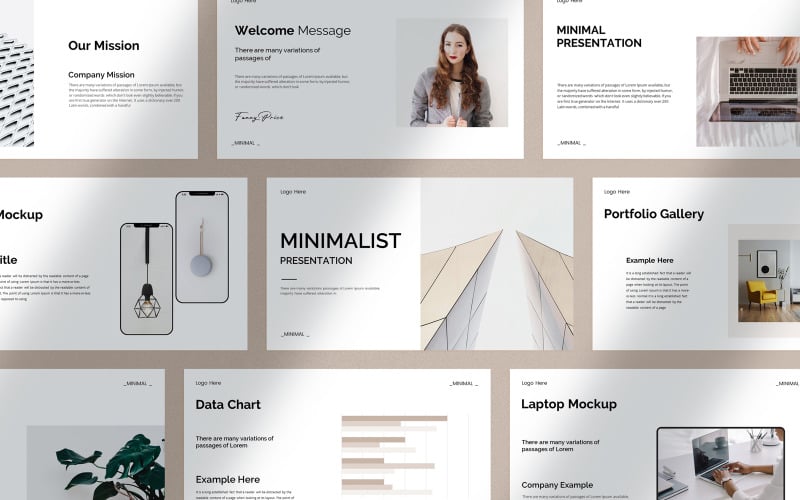 minimal clean presentation template original