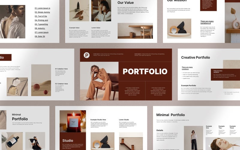 minimal creative portfolio presentation template original