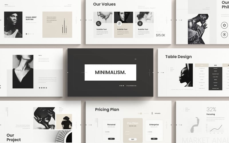 minimal creative powerpoint presentation template original