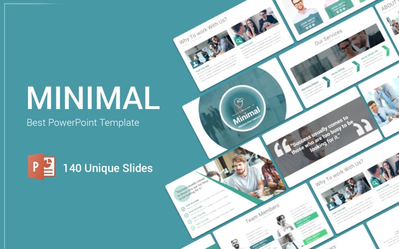 minimal creative powerpoint template original