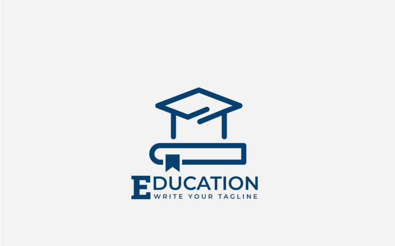 minimal education logo book and cap original