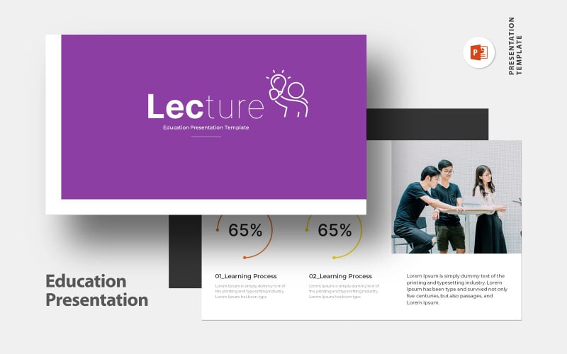 minimal education presentation template original
