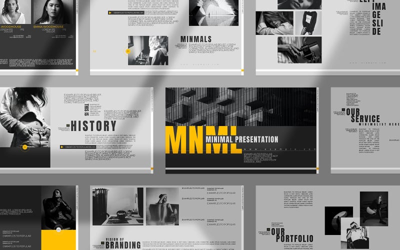 minimal goggle slides presentation template original