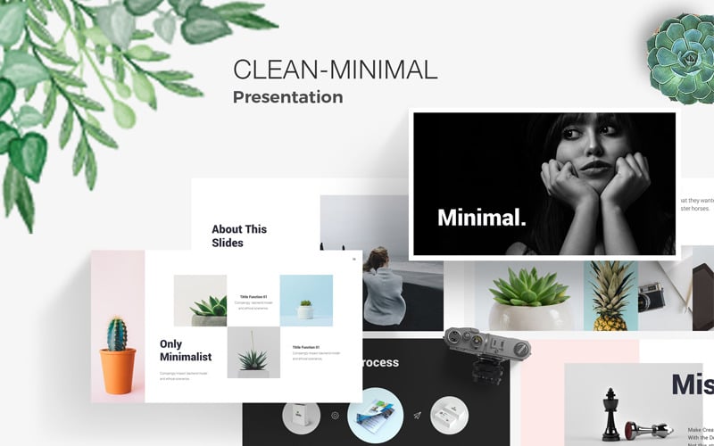 minimal i clean powerpoint template original