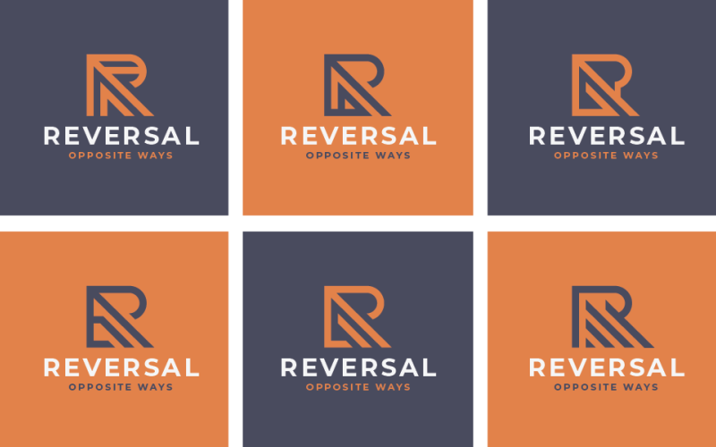 minimal letter r logo pack original