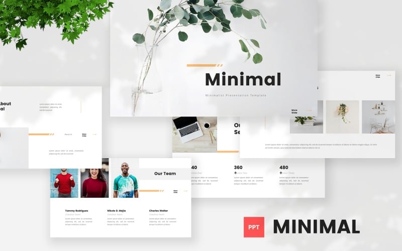minimal minimalist powerpoint template original