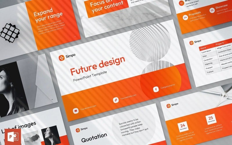 minimal modern presentation powerpoint original