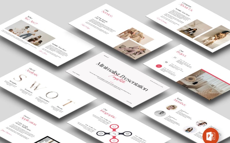 minimal powerpoint layout presentation template original