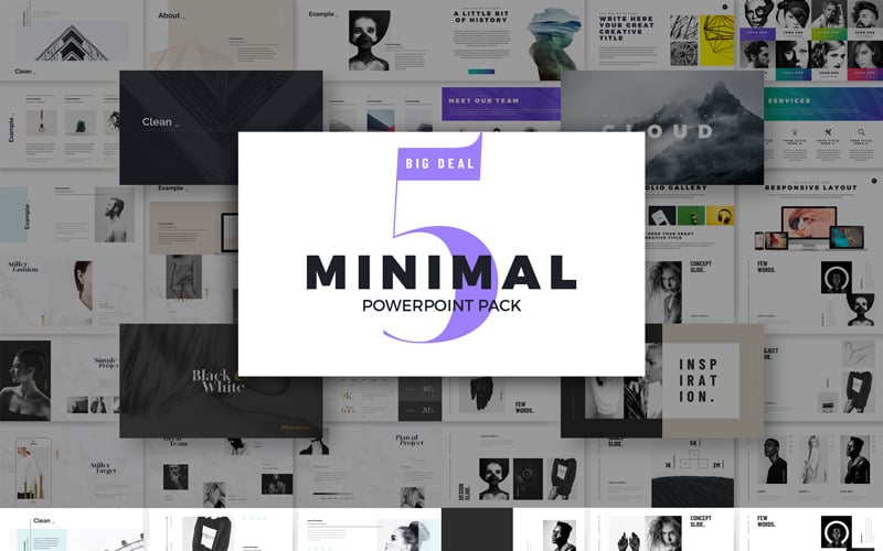 minimal powerpoint presentation template powerpoint template original