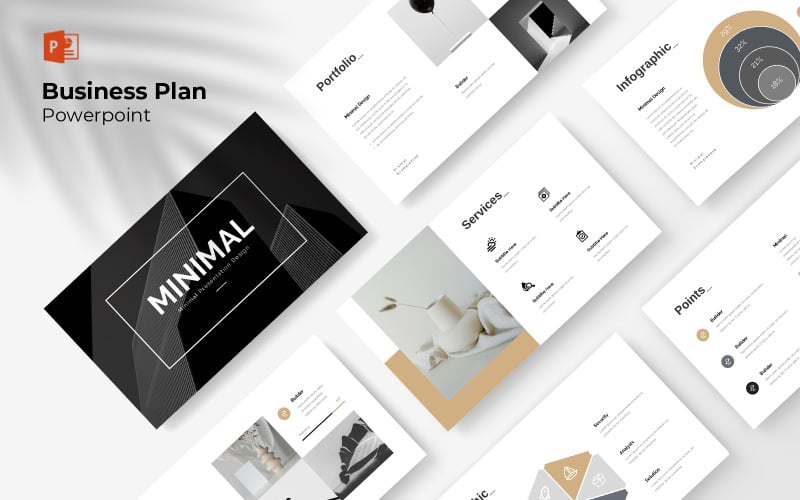minimal powerpoint presentation template original