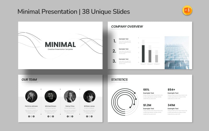 minimal powerpoint template clean amp modern presentation original
