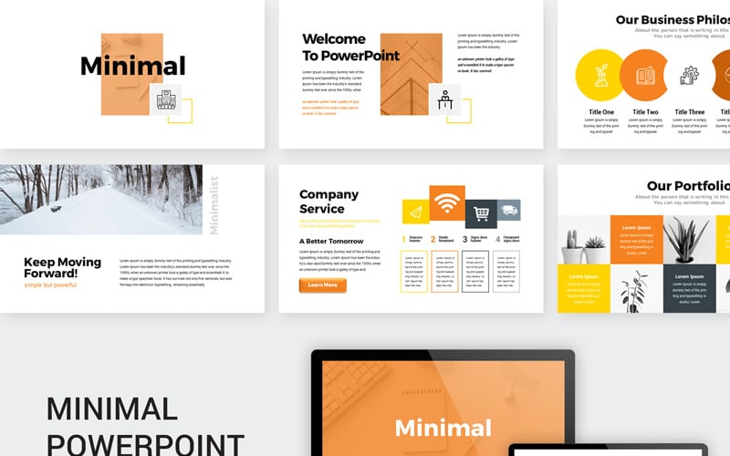 minimal powerpoint template original