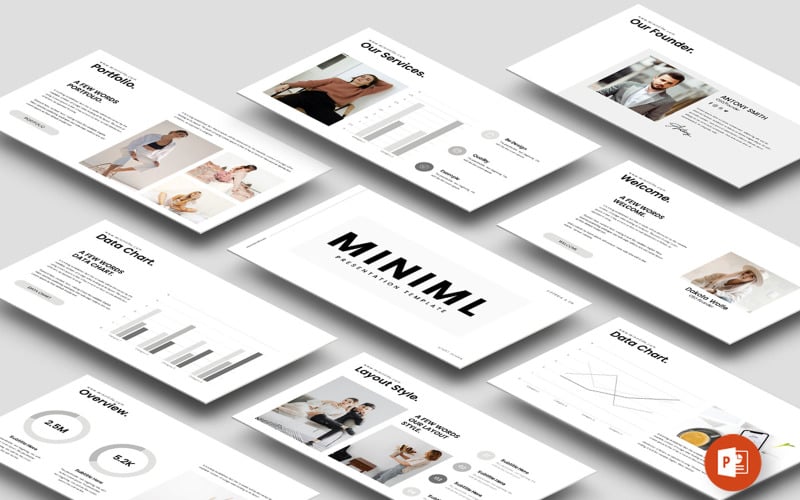 minimal presentation layout template original