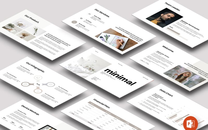 minimal presentation layout template original