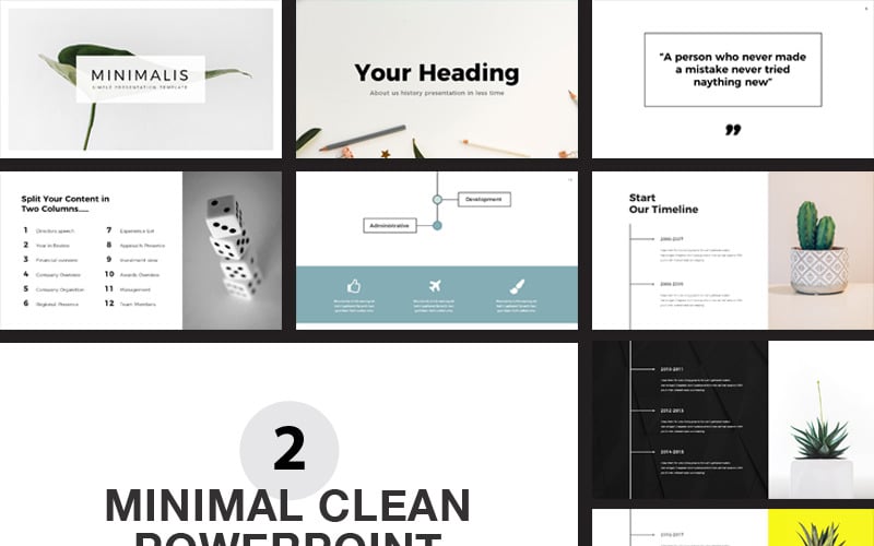 minimal presentation pack powerpoint template original