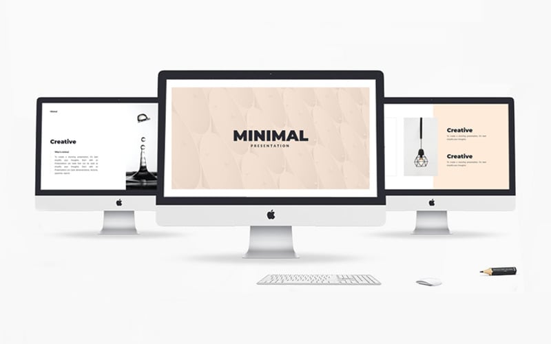 minimal presentation powerpoint template original