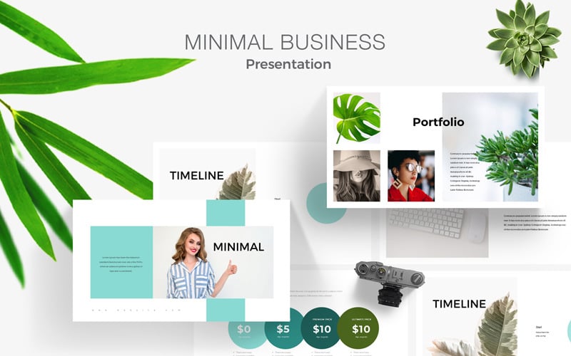 minimal presentation powerpoint template original