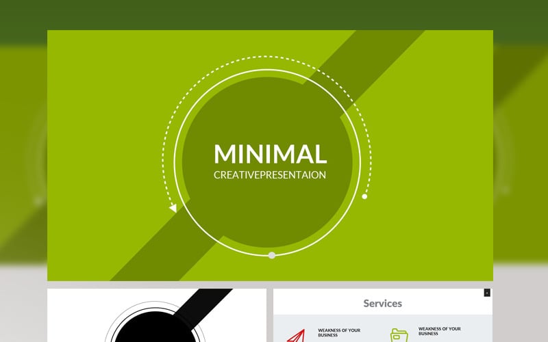 minimal presentation powerpoint template original
