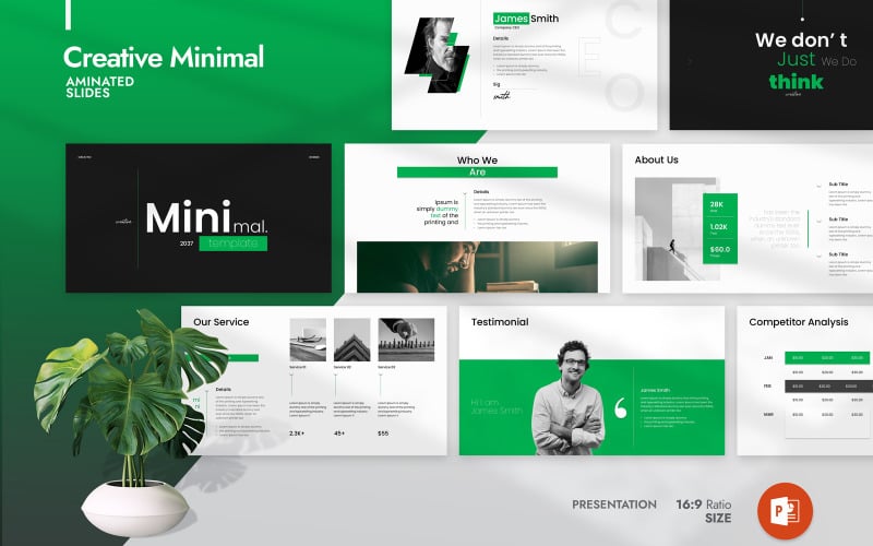 minimal presentation template original