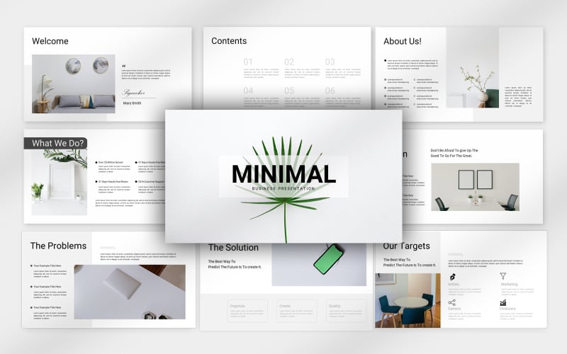 minimal presentation template original