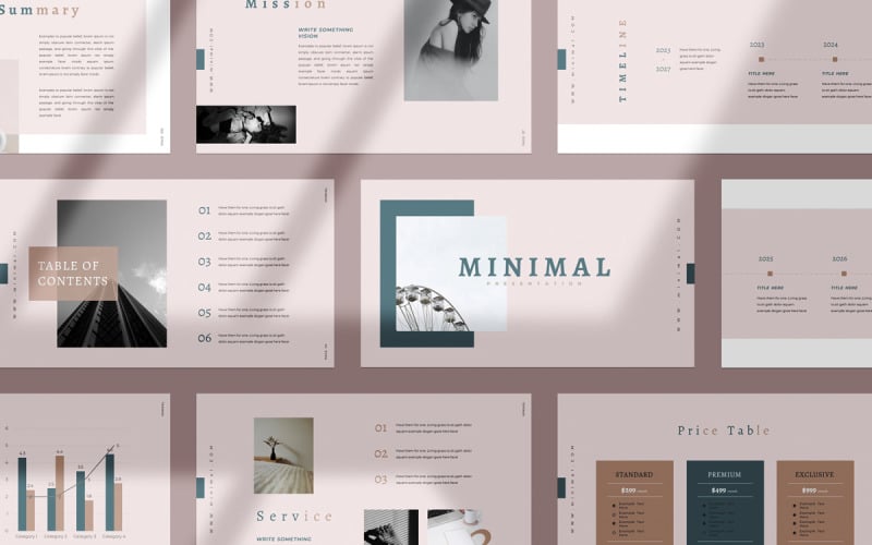 minimal presentation template original