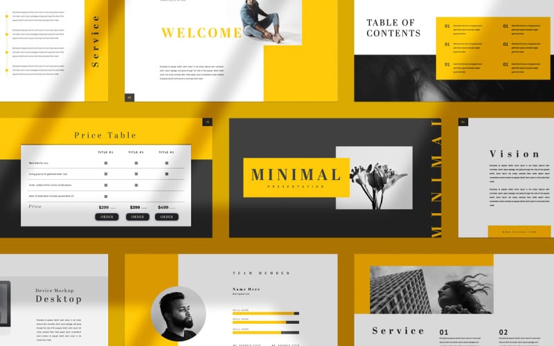 minimal presentation template original