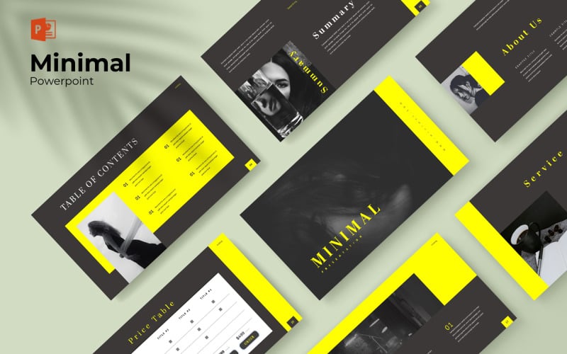 minimal presentation template original