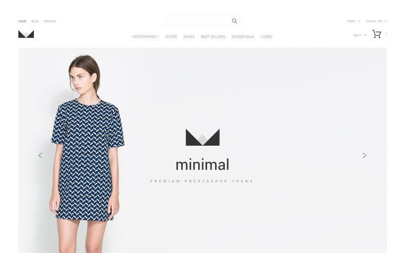 minimal prestashop theme original